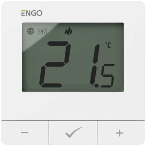 ENGO Controls E25-230W - Regulator temperatury, 230V, biały, Internetowy, natynkowy ZigBee/868MHz