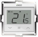 ENGO Controls E55-W - Regulator temperatury do ramki 55x55, 230V, biały, Internetowy, Wi-Fi