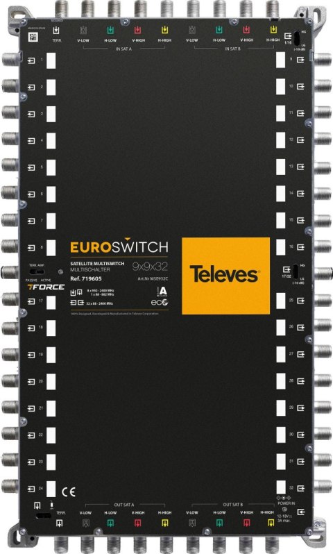EUROSWITCH 9x9x32 "F" KOŃCOWY/KASKADA ref. 719605