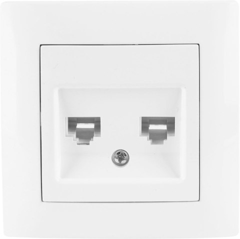 Gniazdo komputerowe podwójne VCX WESA LC 41 Biały Gniazdo komputerowe podwójne VCX WESA LC 41 Biały