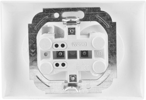 Gniazdo podwójne VCX WESA LC 14 Biały Gniazdo podwójne VCX WESA LC 14 Biały