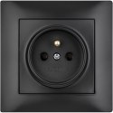 Gniazdo pojedyncze z uziemieniem VCX WESA LC 13 Czarny Gniazdo pojedyncze z uziemieniem VCX WESA LC 13 Czarny