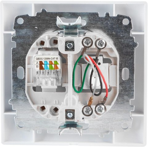Gniazdo telefoniczno-komputerowe VCX WESA LC 42 Biały Gniazdo telefoniczno-komputerowe VCX WESA LC 42 Biały
