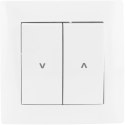 Łącznik żaluzjowy pojedynczy (dwuklawiszowy) VCX WESA LC 12 Biały Łącznik żaluzjowy pojedynczy (dwuklawiszowy) VCX WESA LC 12 Biały