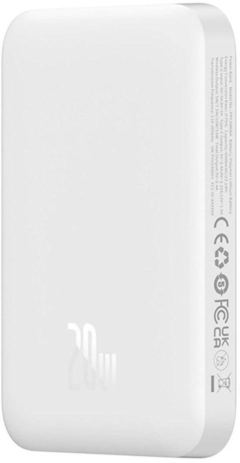 Powerbank Baseus Magnetic Mini Air PPCXM06A 6000mAh MagSafe 15W PD QC 20W USB-C + kabel