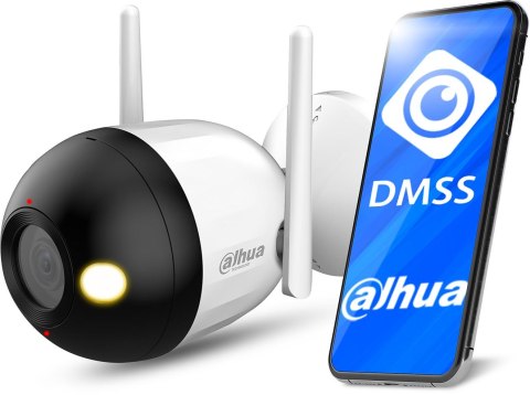 Kamera tubowa bezprzewodowa Wifi Dahua F4C-PV Smart Dual Light,Mikrofon,Głośnik