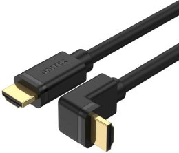 Kabel HDMI Unitek Y-C1001 kątowy HDMI 2.0 90 stopni 4K 2m