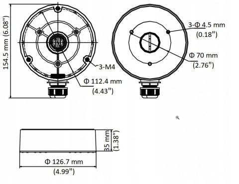 UCHWYT HIKVISION DS-1280ZJ-DM8