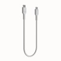 KABEL USB-C / USB-C Greencell PowerFlex 30cm PD 100W biały silikonowy