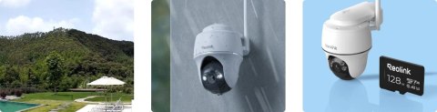 Kamera IP Reolink Argus Series B430 z panelem solarnym (biała)
