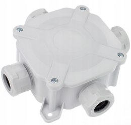 Puszka natynkowa hermetyczna PG16, IP 67 (5x4mm2), kolor szary PAWBOL A.0035