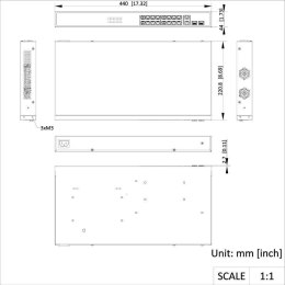 SWITCH POE HIKVISION DS-3E1318P-EI(B)