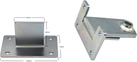 Uchwyty MOD.N/120/70 do napędów NICE WINGO