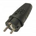 Wtyczka gumowa przenośna 250V, 16A, IP LUX PAWBOL D.3158L