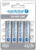 Akumulatorki AA / R6 Ni-MH everActive 2000mAh Silver Line (box 4 szt.)