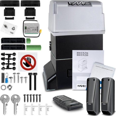 Zestaw FAAC 844 do 1800kg bram przesuwnych