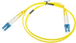 PATCHCORD ŚWIATŁOWODOWY SM 1M DUPLEX 9/125, LC/UPC-LC/UPC