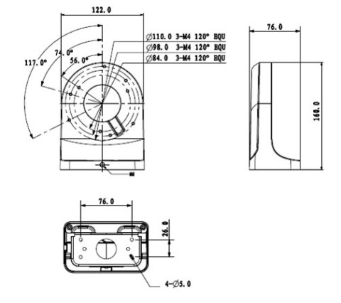 UCHWYT DAHUA PFB203W