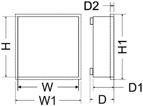 OBUDOWA ALARMOWA PUSTA Pulsar AWO000PU