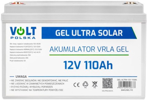 Akumulator Volt Polska GEL VPRO Solar 12V 110Ah