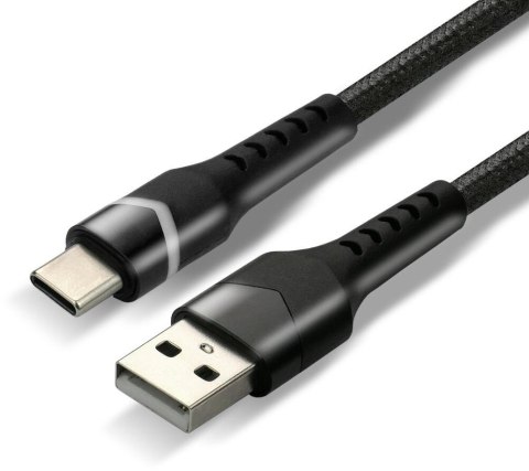 KABEL USB-A / USB-C RGB LED everActive CBB-1CBR 100cm 3A