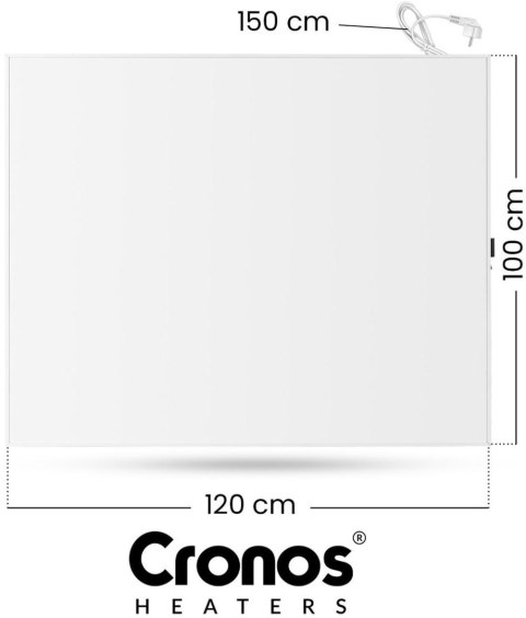 Panel grzewczy IR CRONOS Synthelith PRO CRP-1200TWP White