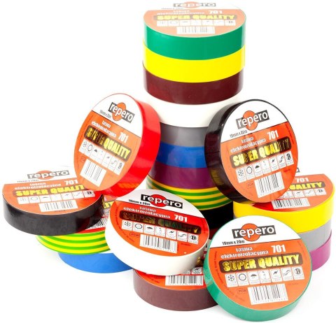 TAŚMA IZOLACYJNA REPERO 701 BRĄZOWA 19MMX20M