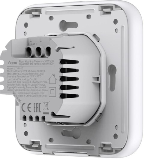 Aqara Floor Heating Thermostat W500 Termostat do ogrzewania podłogowego UT-A01D