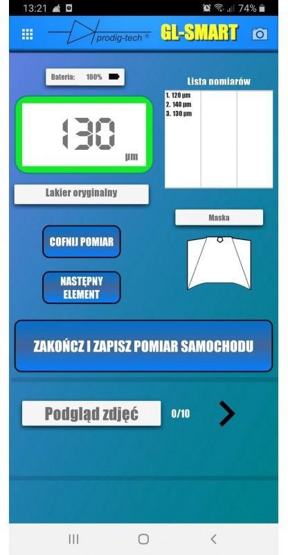 MIERNIK GRUBOŚCI LAKIERU GL-SMART-8