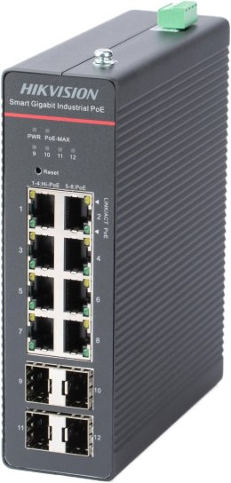 Switch Hikvision DS-3T1512HP-SI-8P4FKIT(75W)