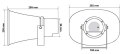 GŁOŚNIK TUBOWY HQM-ZT301 30W 100V BIAŁY