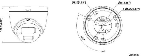 KAMERA IP HIKVISION DS-2CD1347G2H-LIUF/SL 2.8mm PL Opakowanie zbiorcze 10szt.