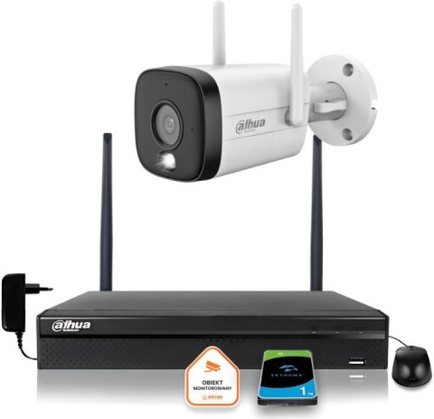 Zestaw monitoringu IP Dahua Kamera WI-FI 3MPx smart podwójne oświetlenie LED IR do 30m