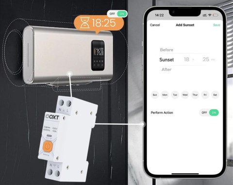 Inteligentny Sterownik OXT | 63A | Licznik | ZigBee | Tuya T337