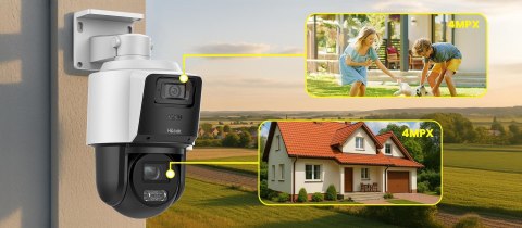 Kamera IP Hilook PTZ-D4-Pro dualna 8MP (4MP + 4MP)