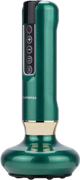 Masażer antycellulitowy z funkcją bańki chińskiej Humanas DermaSmooth - zielony