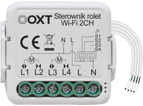 Moduł OXT mini sterownik 2 rolety WiFi TUYA