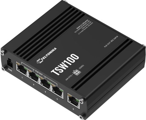 Teltonika TSW100 switch przemysłowy PoE (TSW100010000)