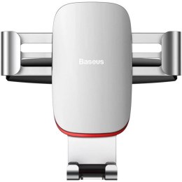 Baseus Metal Age Gravity Car Mount metalowy samochodowy uchwyt grawitacyjny na slot CD srebrny (SUY