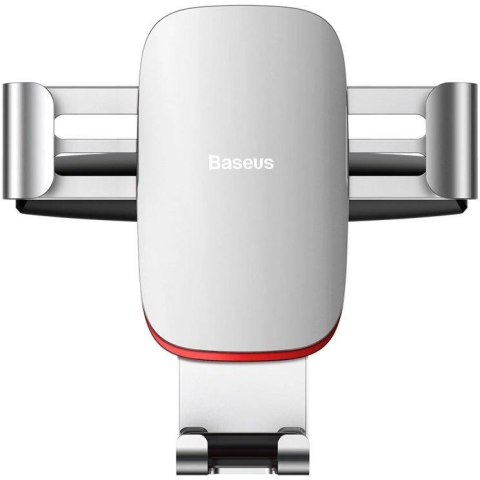 Baseus Metal Age Gravity Car Mount metalowy samochodowy uchwyt grawitacyjny na slot CD srebrny (SUY