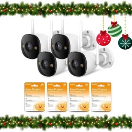 Zestaw 4 kamer IP Imou bullet 3 5MP z chmurami Imou Protect