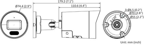 KAMERA IP HIKVISION DS-2CD2067G2H-LIU/SL(2.8)/eF/BLACK Opakowanie zbiorcze 4szt.