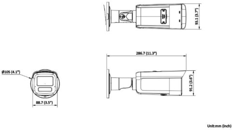 KAMERA IP HIKVISION DS-2CD2T23G2-4LI(2.8mm) Opakowanie zbiorcze 4szt.