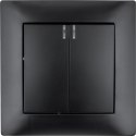 Łącznik podwójny z podświetleniem VCX WESA LC 04C Czarny