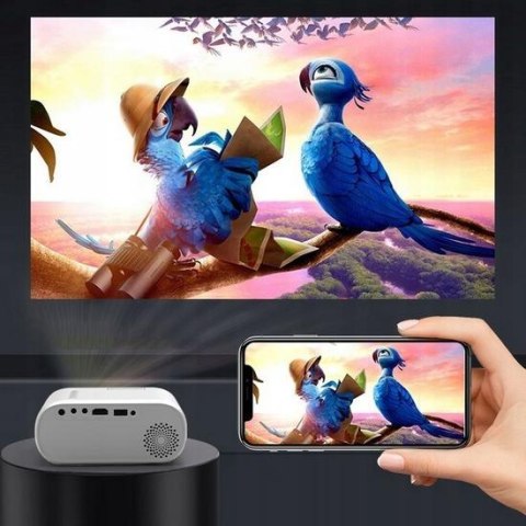 Mini Projektor Zenwire D300S Przenośny Rzutnik WiFi Full HD