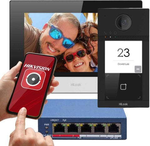 Zestaw wideodomofonowy IP Hilook by Hikvision IP-VIS-Pro z kartą paliwową Orlen