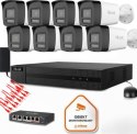 Zestaw do monitoringu Hilook 6 kamery IP IPCAM-B8-30DL/A