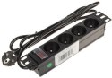 Listwa zasilająca 4 gniazda PD-4/R10/R