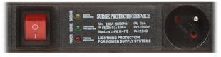Listwa zasilająca 6 gniazd PD-6/R-SPD-3L