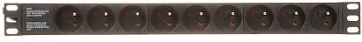 Listwa zasilająca 9 gniazd PD-9/R